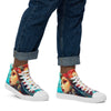 MarineGlow High Top Sneakers: AI-Engineered, Unisex, Dive into Colorful Elegance with Durable, Comfortable, SeaLife, Art-Inspired Footwear Kinetic Footwear