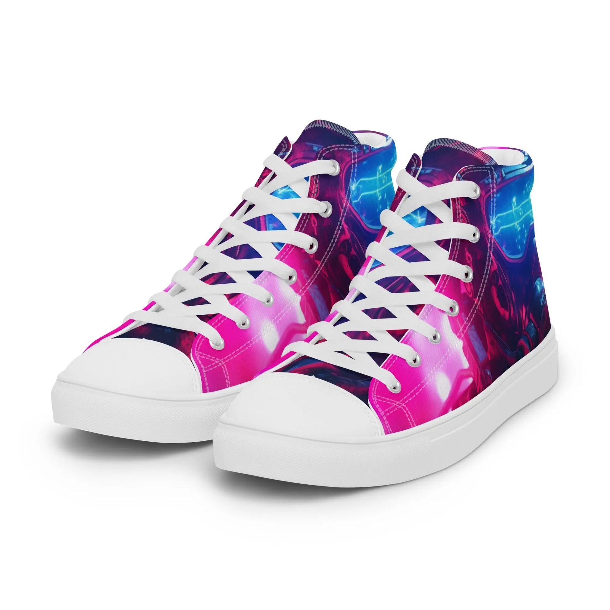 StormStrike High Top Sneakers: AI-Engineered, Unisex, Embrace the Electrifying Warrior, Durable, Comfortable, Thunder-Themed Footwear Kinetic Footwear