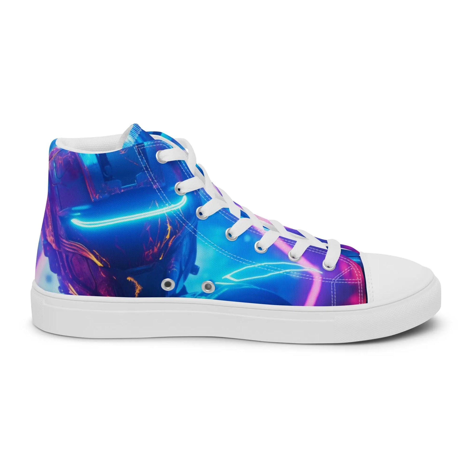 StormStrike High Top Sneakers: AI-Engineered, Unisex, Embrace the Power of the Electrifying Warrior with Durable, Comfortable, Thunder-Themed Footwear Kinetic Footwear